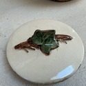 McCoy Ivy Teaset Teapot Sugar Creamer Green Beige 