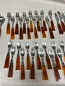 Supreme Cutlery 72 pc Amber Tortoise Shell Lucite 
