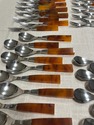 Supreme Cutlery 72 pc Amber Tortoise Shell Lucite 