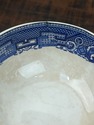 5 Antique Blue Willow Cream Soup Bowls Double Hand