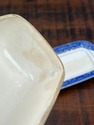 Vintage Blue Willow Covered Butter Dish Oblong Jap