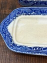 Vintage Blue Willow Covered Butter Dish Oblong Jap