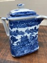 Blue Willow Teapot Ringtons Ltd Tea Merchants Blue