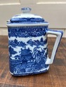 Blue Willow Teapot Ringtons Ltd Tea Merchants Blue
