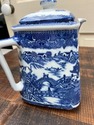 Blue Willow Teapot Ringtons Ltd Tea Merchants Blue