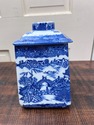 Blue Willow Canister Jar Ringtons Ltd Tea Merchant