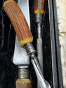 Antique Sheffield England Carving Knife Stag Handl