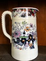 Ridgway English Transferware Large Pitcher Jug Ima