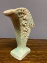 Vintage McCoy Pottery Fan Vase 1940s Unsigned Embo