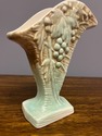 Vintage McCoy Pottery Fan Vase 1940s Unsigned Embo
