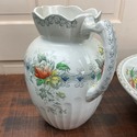 Antique Pitcher and Basin Bowl Set FJ Emery Sherwo