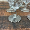 10 Etched Footed Water Wine Glasses Rock Sharpe Fl