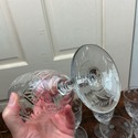 10 Etched Footed Water Wine Glasses Rock Sharpe Fl