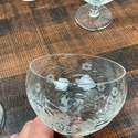 9 Libbey Rock Sharpe Brandy Snifters Etched Cornfl