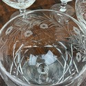9 Libbey Rock Sharpe Brandy Snifters Etched Cornfl