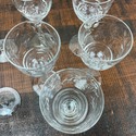 7 Libbey Rock Sharpe Cordial Brandy Glasses Dixie 