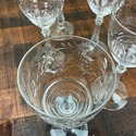 7 Libbey Rock Sharpe Cordial Brandy Glasses Dixie 