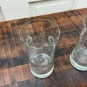6 Vintage Etched Ice Tea Water Glasses Cornflower 