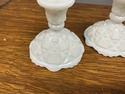 Westmoreland Milk Glass Candlestick Holders Pair W