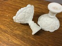 Westmoreland Milk Glass Candlestick Holders Pair W