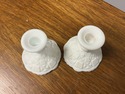 Westmoreland Milk Glass Candlestick Holders Pair W