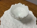 Westmoreland Cake Stand White Milk Glass Old Quilt