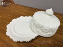 Westmoreland Covered Butter Dish w Lid Round White