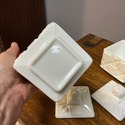 2 Westmoreland Square Boxes w Lids Trinket Vanity 