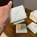 2 Westmoreland Square Boxes w Lids Trinket Vanity 