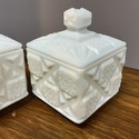 2 Westmoreland Square Boxes w Lids Trinket Vanity 