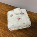 Westmoreland Milk Glass Candy Dish Lidded Paneled 