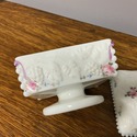 Westmoreland Milk Glass Candy Dish Lidded Paneled 