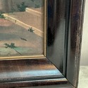Antique Religious Print Transfer to Tin Metal Retu