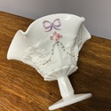 Westmoreland Pedestal Footed Bowl Roses & Bows Mil
