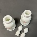 Milk Glass Vanity Set Roses and Bows Westmoreland 