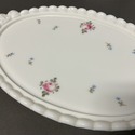 Milk Glass Vanity Set Roses and Bows Westmoreland 