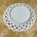 Milk Glass Forget Me Not Plate Westmoreland Reticu