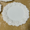 4 Westmoreland Old Quilt Plates Milk Glass White 8