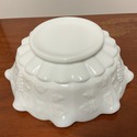 Milk Glass Large Bowl Westmoreland Paneled Grape 9