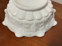 Milk Glass Large Bowl Westmoreland Paneled Grape 9