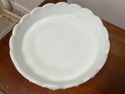 Milk Glass Compote Pedestal Stand Bowl Paneled Gra