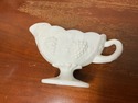 Westmoreland Gravy Boat White Milk Glass Paneled G