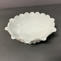 Westmoreland Milk Glass Footed Bowl Paneled Grape 