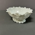 Westmoreland Milk Glass Footed Bowl Paneled Grape 