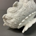 Westmoreland Milk Glass Footed Bowl Paneled Grape 