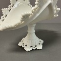 Westmoreland Banana Stand Milk Glass White Fleur D