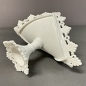 Westmoreland Banana Stand Milk Glass White Fleur D