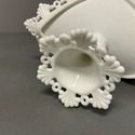 Westmoreland Banana Stand Milk Glass White Fleur D