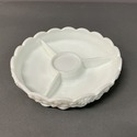Westmoreland Milk Glass Divided Serving Bowl Dish 