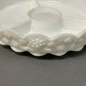 Westmoreland Milk Glass Divided Serving Bowl Dish 